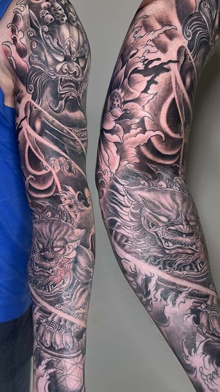 Did this few days ago. Full sleeve tattoo in progress. All… | Flickr