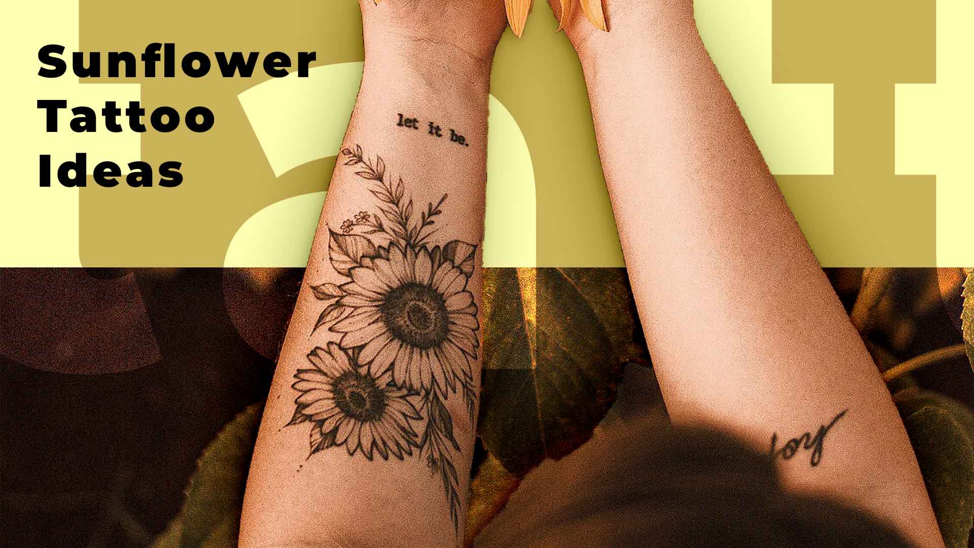 5. Sunflower Tattoo Ideas