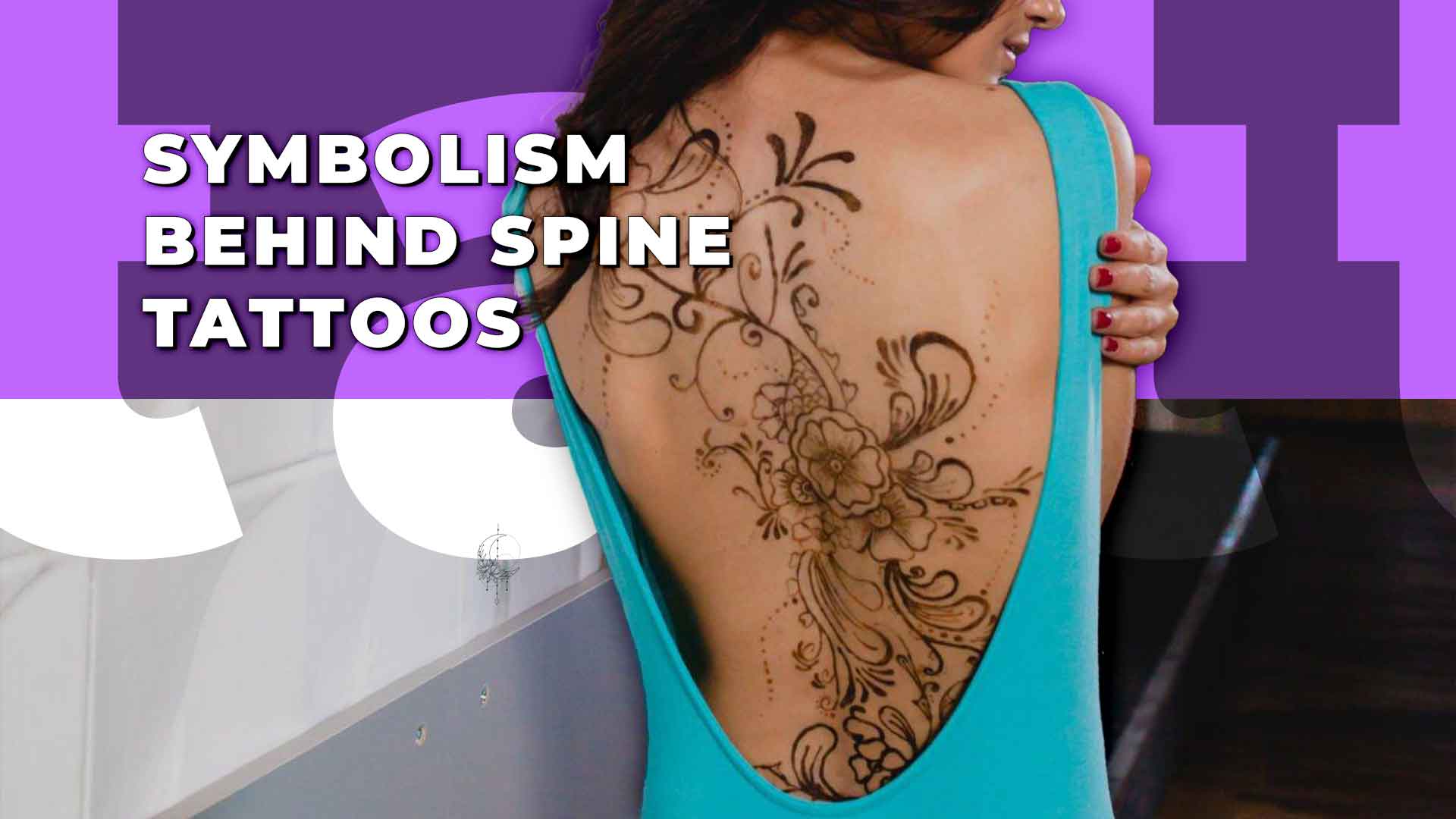 Spine Flower Temporary Tattoo 2 Tattoos - Etsy