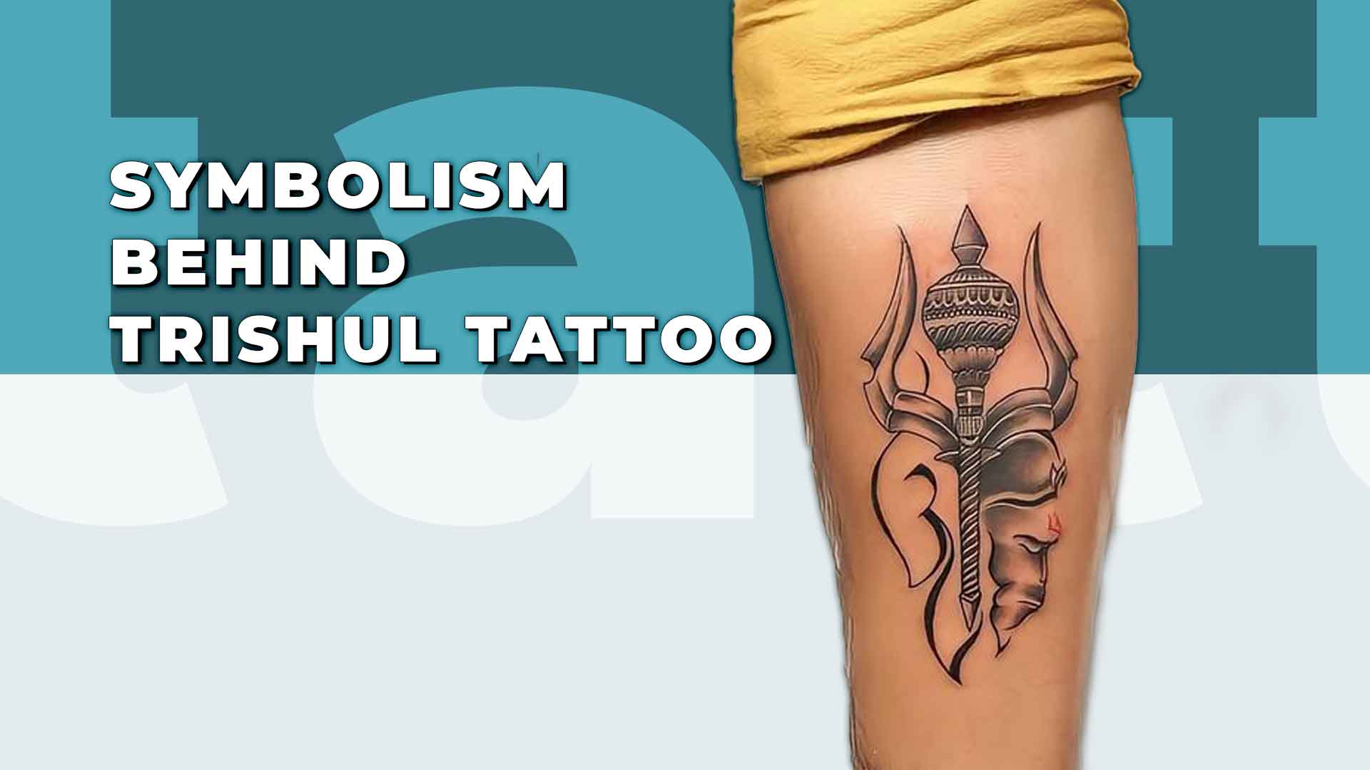Shiv Trishul For God Tattoo For Men and Women Temporary Hindi God Tattoo   Amazonin Beauty