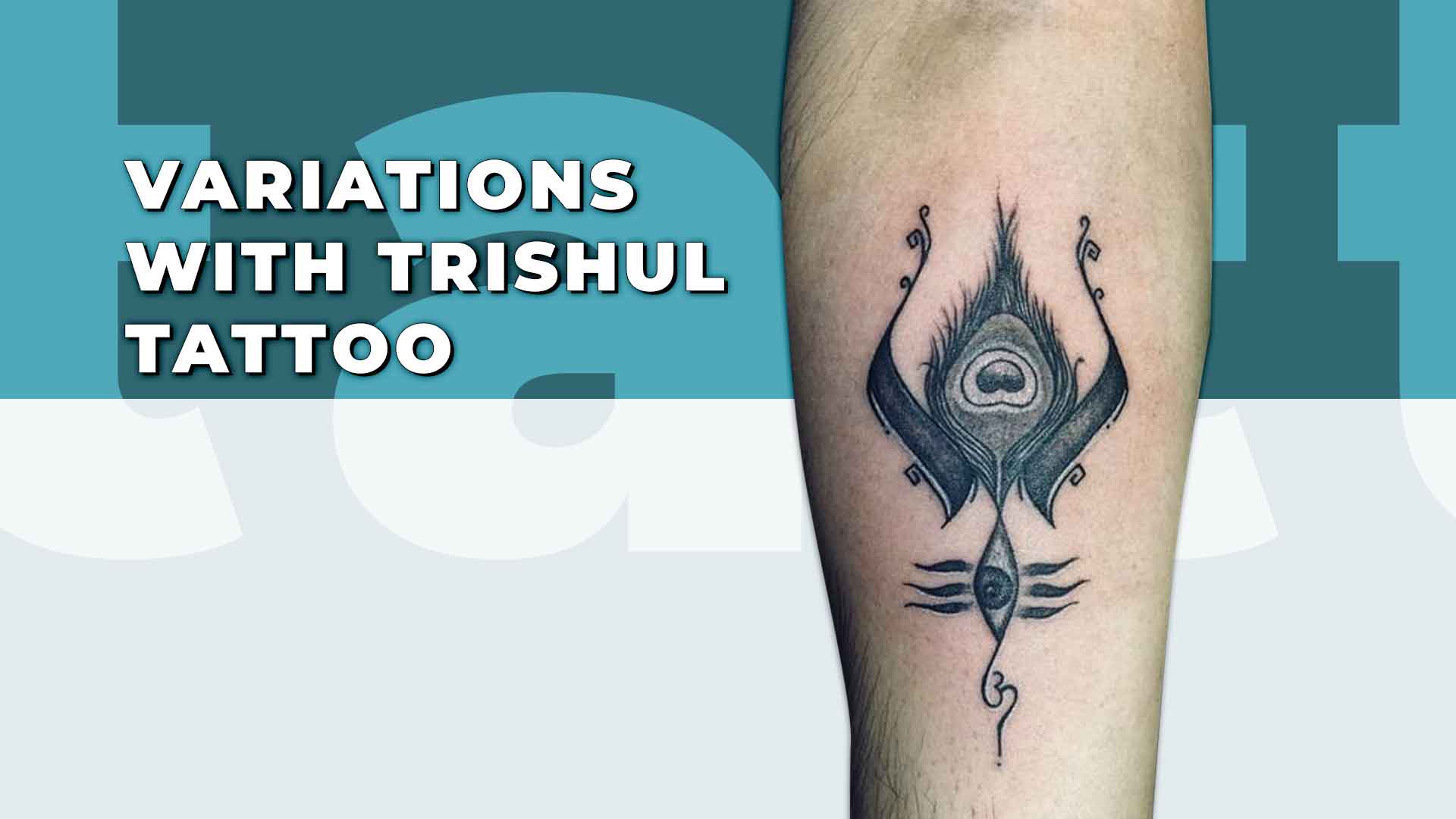 Black n grey tattoo.Trishul Om shiva eyes tattoo design n … | Flickr