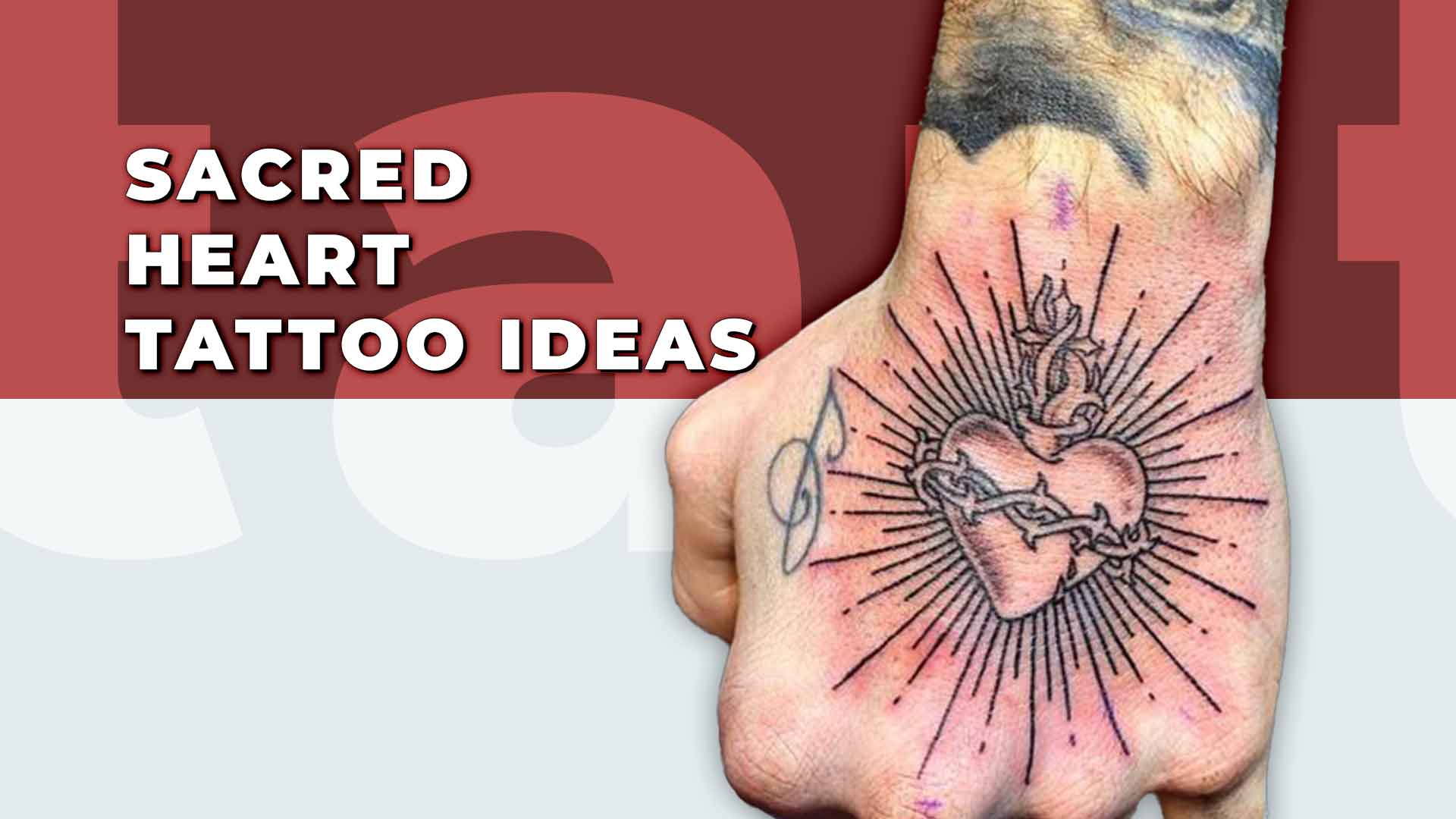 101 Amazing Sacred Heart Tattoo Ideas That Will Blow Your Mind! | Sacred  heart tattoos, Heart tattoo designs, Hand tattoos