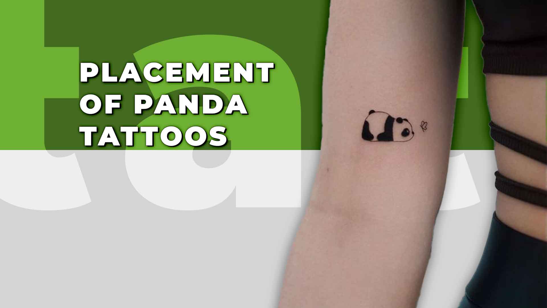 Bai Bai Small Black Geometric Panda Spirit Animal Temporary Tattoo –  MyBodiArt