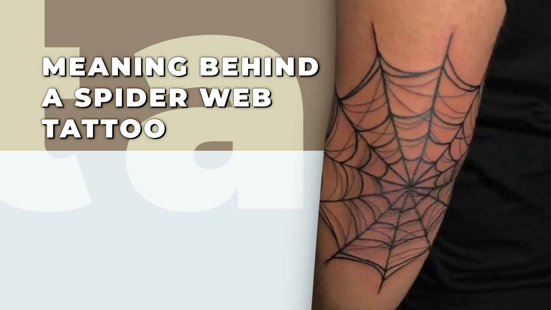 What is the meaning of a spider web tattoo on your elbow? - Quora